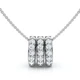 1/2Ct Bernarda Diamond Pendant 14k Gold Women's Necklace Lab Grown EF/VS