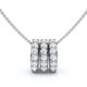 1/2Ct Bernarda Diamond Pendant 14k Gold Women's Necklace Lab Grown EF/VS