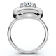 2Ct Diamond Bezel Stackable Button Engagement Ring Lab Grown