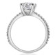 2 1/2Ct Oval Lab Grown Diamond Engagement Ring in 14k White or Yellow Gold