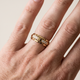 Men's 1/2Ct 7mm Wide Interlocked Diamond Wedding Ring 14k Gold Lab Grown