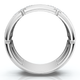 Men's 1/2Ct 7mm Wide Interlocked Diamond Wedding Ring 14k Gold Lab Grown