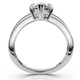 Certified 2Ct Minali Curved Pear Diamond Engagement Ring 14k Gold/Pt Lab Grown
