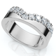 3/4Ct Diamond Kai Wedding Stackable Guard Ring 14k Gold or Platinum Lab Grown