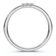 Delicate Diamond 3-Stone Minimalist Anniversary Wedding Ring 14k Gold Lab Grown