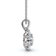 1/2Ct Lexi Diamond Pendant 14k Gold 18" Necklace Lab Grown EF/VS