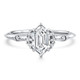 Certified 1 1/3Ct Elongated Hexagon Diamond Engagement Ring 14k Gold Lab Grown