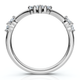 1/4Ct Diamond Diamond Guard Wedding Stack Ring 14k Gold or Platinum Lab Grown