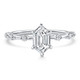 Certified 1 1/3Ct Hexagon Diamond Jamie Engagement Ring 14k Gold Lab Grown
