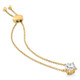 Certified 2Ct Diamond Solitaire Slider Bracelet 14k Gold Lab Grown