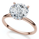 Certified 2 1/10Ct Hidden Halo Diamond Engagement Ring 14k Gold or Pt Lab Grown