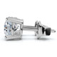1 - 6Ct TW Round Diamond Push Studs 14k Gold Earrings Lab Grown