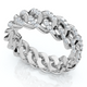 Men's Braided Cuban Diamond Ring 14k Gold Lab Grown Men's Braided Cuban Diamond Ring 14k Gold Lab Grown