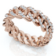 Men's Braided Cuban Diamond Ring 14k Gold Lab Grown Men's Braided Cuban Diamond Ring 14k Gold Lab Grown