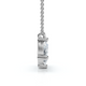 1/2Ct Trio Pear Shape Diamond 18" Necklace 14k Gold Pendant EF/VS