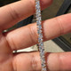 10.50Ct Heart Cut Diamond Tennis Bracelet 14k Yellow Gold 7" Lab Grown