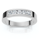 Men's 1/4Ct Channel Set Diamond Wedding Ring 14k Gold or Platinum Lab Grown