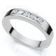 Men's 1/4Ct Channel Set Diamond Wedding Ring 14k Gold or Platinum Lab Grown