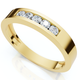 Men's 1/4Ct Channel Set Diamond Wedding Ring 14k Gold Lab Grown