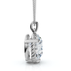 1Ct Solitaire Braided Diamond Pendant 14k Gold 18" Necklace Lab Grown EF/VS