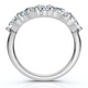 1Ct Contoured  Diamond Wedding Ring Guard Band 14k Gold or Platinum Lab Grown