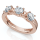 3/4Ct Jade Diamond Wedding Stackable Ring 14k Gold or Platinum Lab Grown EF/VS