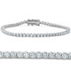 3.90ct Natural Diamond Tennis Bracelet 14K White Gold 6.5" (GH/SI)