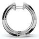 1/2Ct Diamond Hoops 1" Tall 10k Gold Lab Grown EF/VS