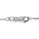 1 1/2 Ctw Diamond Bezel Station Necklace 14K White Gold 18"
