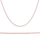 Solid 14k Rose Gold 18" Chain With Spring Ring .5MM