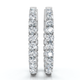 2Ct Diamond Inside Outside Hoops 14k Gold Lab Grown 1" Tall
