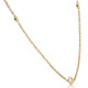 1/4ct Floating Bezel Station Diamiond Necklace 18" 14K Yellow Gold