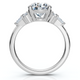 Certified 2 1/10Ct Diamond Baguette Engagement Ring 14k Gold or Pt Lab Grown