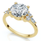 Certified 2 1/10Ct Diamond Baguette Engagement Ring 14k Gold or Pt Lab Grown
