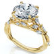 Certified 3Ct Garden Diamond Engagement Ring 14k Gold or Platinum Lab Grown