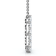 1Ct Diamond Initial "U" Pendant 14k Gold 18" Necklace Lab Grown 5/8" Tall