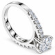 Certified 3.50Ct Diamond Engagement Ring Solitaire 14K White Gold Lab Grown