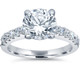 Certified 3.50Ct Diamond Engagement Ring Solitaire 14K White Gold Lab Grown
