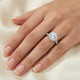 Certified 3.50Ct Diamond Engagement Ring Solitaire 14K White Gold Lab Grown