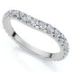 5/8Ct Curved Diamond Wedding Anniversary Matching Band 14k Gold Ring Lab Grown