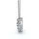 3Ct Silvie Diamond Necklace 14k Gold 18" Lab Grown EF/VS