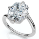 Certified 4Ct Atelier Solitaire Diamond Engagement Ring 14k Gold Lab Grown