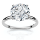 Certified 1Ct Hidden Halo Diamond Engagement Ring 14k Gold Lab Grown