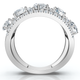 1 1/2Ct Multi-Shape Cluster Diamond Anniversary Ring 14k Gold Lab Grown
