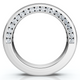 1 1/3Ct Diamond Channel Wedding Band 14k Gold or Platinum Lab Grown