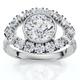 1 3/4Ct Eye Diamond Ring 14k Gold Lab Grown