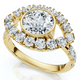 1 3/4Ct Eye Diamond Ring 14k Gold Lab Grown
