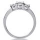 1/4 Ct Three Stone Lab Grown Diamond Engagement Ring 10k White Gold