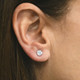 14k White Gold 1 ct TDW Lab Created Eco Friendly Diamond Studs