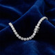 9 ct Round Lab Grown Diamond Tennis Bracelet 14K White Gold 7"